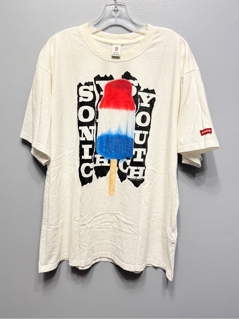 Levi's Graphic Popsicle Tee - Red White Blue (Off White) XL